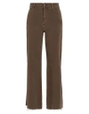 Jijil Woman Jeans Brown Size 28 Cotton, Elastane In Brown