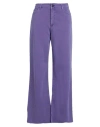 JIJIL JIJIL WOMAN JEANS PURPLE SIZE 30 COTTON, ELASTANE