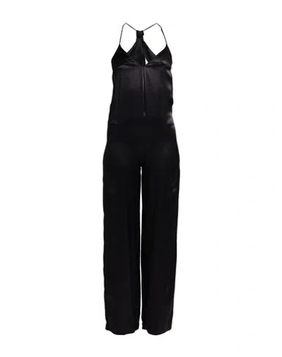 Jijil Woman Jumpsuit Black Size 4 Viscose, Polyester