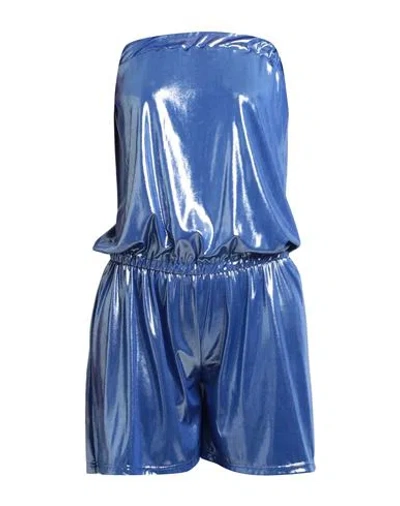 Jijil Woman Jumpsuit Blue Size S Polyester, Elastane
