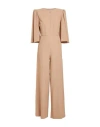 Jijil Woman Jumpsuit Camel Size 8 Polyester, Elastane In Beige