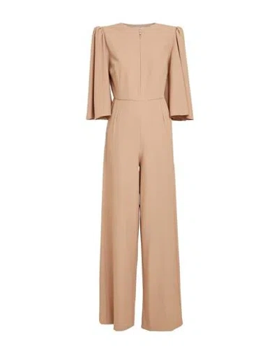 Jijil Woman Jumpsuit Camel Size 8 Polyester, Elastane In Beige