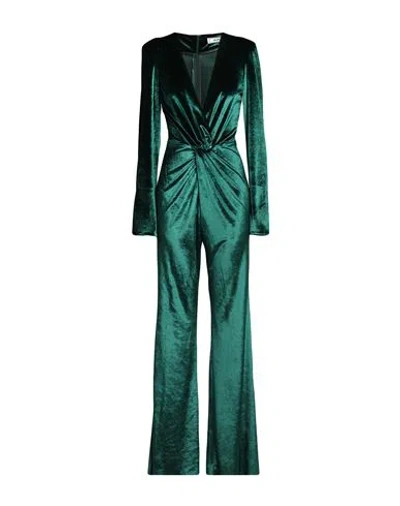 Jijil Woman Jumpsuit Emerald Green Size 8 Polyester, Elastane In Green