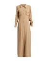 Jijil Woman Jumpsuit Khaki Size 8 Viscose, Polyester In Brown