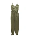 Jijil Woman Jumpsuit Military Green Size 6 Cotton, Silk, Elastane