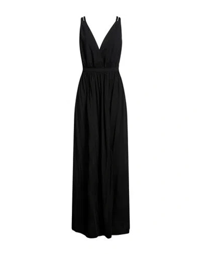 Jijil Woman Maxi Dress Black Size 6 Viscose, Polyester, Acetate, Pbt - Polybutylene Terephthalate