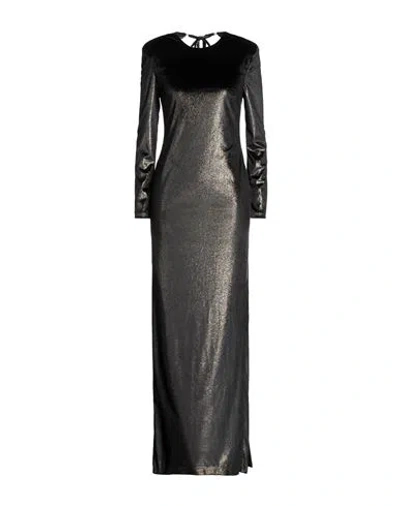 Jijil Woman Maxi Dress Black Size 8 Polyester, Elastane