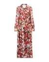 Jijil Woman Maxi Dress Brick Red Size 10 Polyester In Red