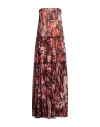 Jijil Woman Maxi Dress Coral Size 2 Polyester In Red