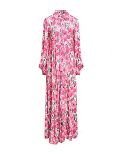 Jijil Woman Maxi Dress Fuchsia Size 8 Viscose In Pink