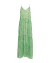 JIJIL JIJIL WOMAN MAXI DRESS GREEN SIZE 8 POLYESTER