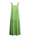 Jijil Woman Maxi Dress Green Size 8 Cotton, Polyamide, Elastane