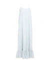 Jijil Woman Maxi Dress Lilac Size 8 Cotton In Blue