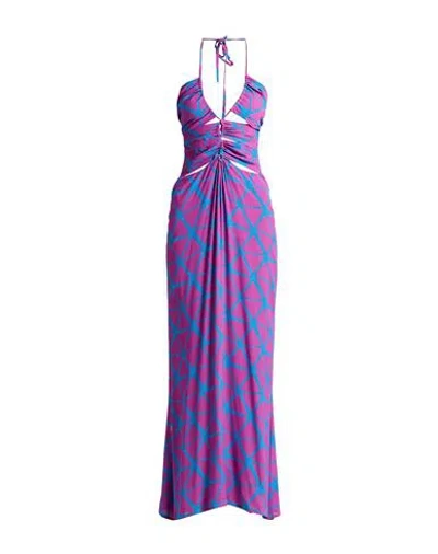 Jijil Woman Maxi Dress Magenta Size 6 Viscose In Purple