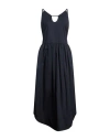 Jijil Woman Maxi Dress Navy Size 8 Cotton, Polyamide, Elastane, Polyester