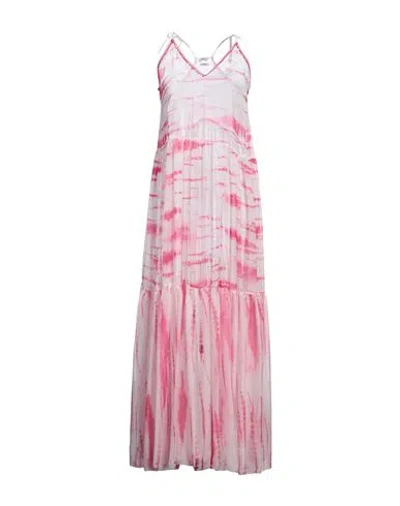 Jijil Woman Maxi Dress Pink Size M Polyester