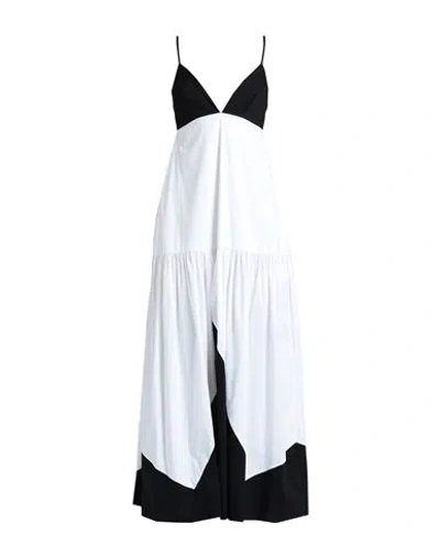 Jijil Woman Maxi Dress White Size 6 Cotton, Polyamide, Elastane
