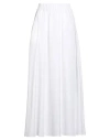 Jijil Woman Maxi Skirt White Size 4 Cotton, Polyamide, Elastane In White