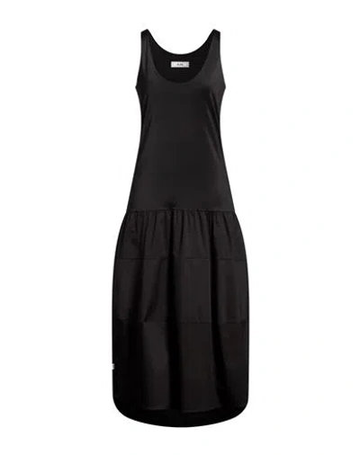 Jijil Woman Midi Dress Black Size 6 Cotton, Polyamide, Elastane