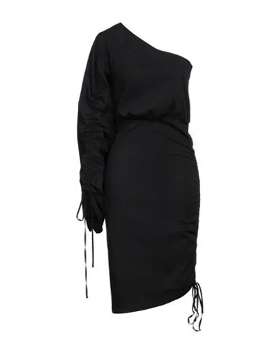 Jijil Woman Midi Dress Black Size 6 Cotton, Polyamide, Elastane