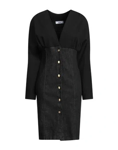 Jijil Woman Midi Dress Black Size 8 Cotton, Elastane