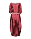 Jijil Midi Dresses In Red