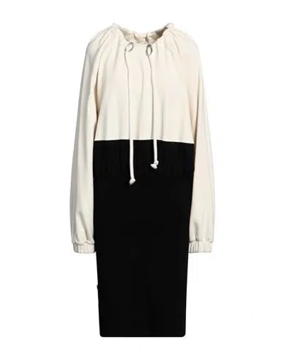 Jijil Woman Midi Dress Cream Size 10 Cotton, Polyester In Black