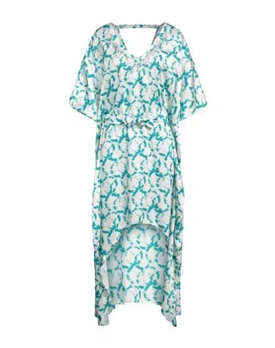 Jijil Woman Midi Dress Cream Size 4 Polyester In Green