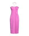 JIJIL JIJIL WOMAN MIDI DRESS PURPLE SIZE 10 COTTON, ELASTANE
