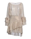 JIJIL JIJIL WOMAN MIDI DRESS SAND SIZE 4 POLYESTER