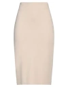 Jijil Woman Midi Skirt Beige Size 8 Viscose, Polyamide, Elastane In Beige
