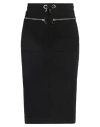 Jijil Woman Midi Skirt Black Size 2 Cotton, Polyester