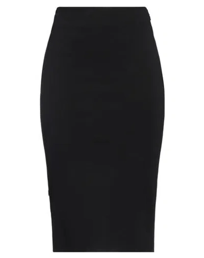 Jijil Woman Midi Skirt Black Size 4 Viscose, Polyamide, Elastane In Black