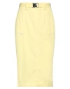 Jijil Woman Midi Skirt Yellow Size 4 Cotton, Polyester In Yellow