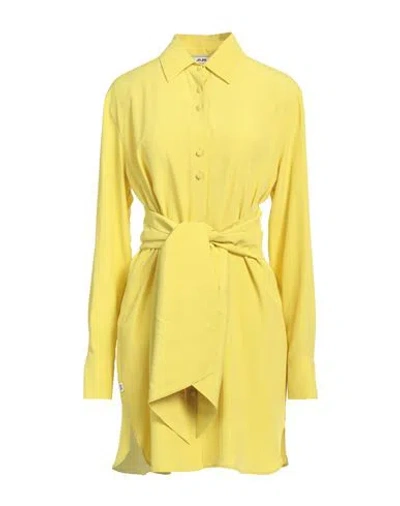Jijil Woman Mini Dress Lime Green Size 2 Acetate, Silk