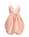 Jijil Woman Mini Dress Apricot Size 2 Polyester, Metallic Polyester In Orange