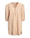 Jijil Short Dresses In Beige