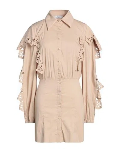 Jijil Woman Mini Dress Beige Size 4 Cotton, Polyamide, Elastane