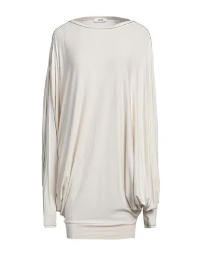 Jijil Woman Mini Dress Beige Size 6 Viscose, Elastane