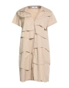 Jijil Woman Mini Dress Beige Size 8 Cotton, Polyamide, Nylon In Neutral