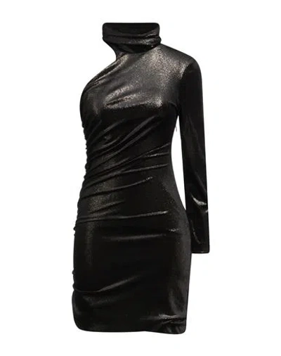 Jijil Woman Mini Dress Black Size 4 Polyester, Elastane