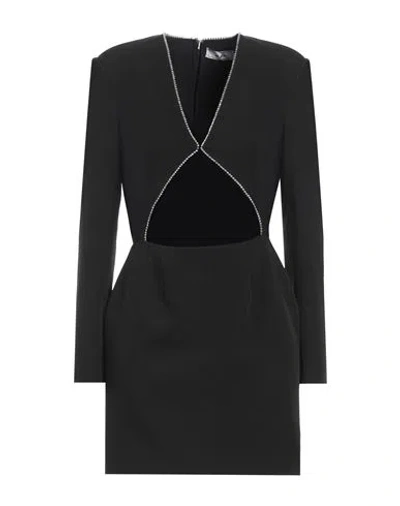 Jijil Woman Mini Dress Black Size 4 Polyester, Elastane