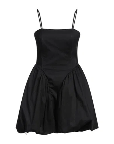 Jijil Woman Mini Dress Black Size 6 Cotton, Polyamide, Elastane, Polyester