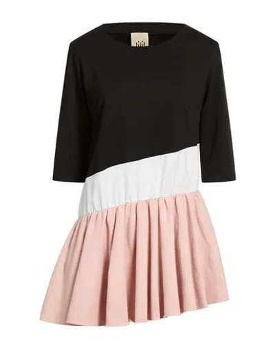 Jijil Woman Mini Dress Black Size 6 Cotton, Polyester