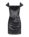 Jijil Woman Mini Dress Black Size 6 Polyester, Elastane