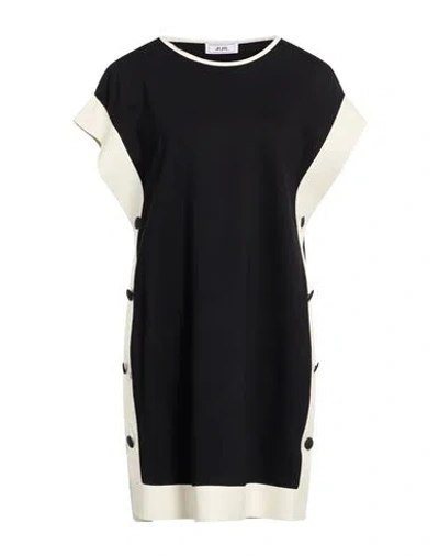 Jijil Woman Mini Dress Black Size 6 Viscose, Polyester, Elastane
