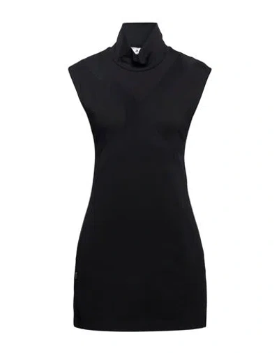 Jijil Woman Mini Dress Black Size 6 Viscose, Polyester, Elastane