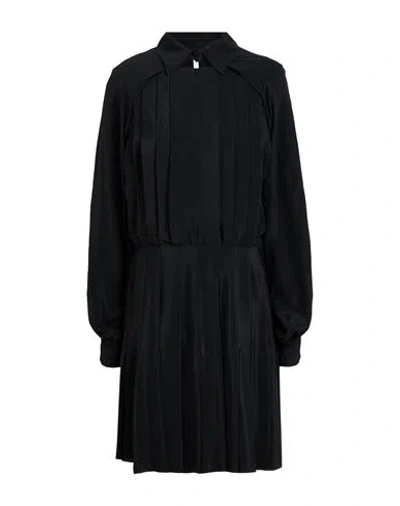 Jijil Woman Mini Dress Black Size 8 Acetate, Silk
