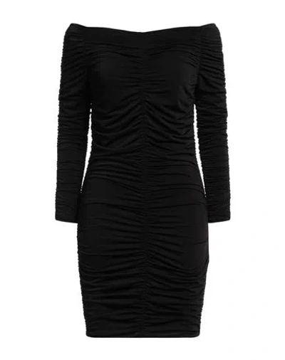 Jijil Woman Mini Dress Black Size 8 Polyester, Elastane