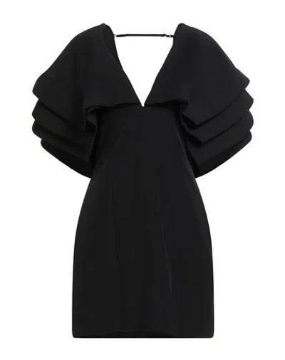 Jijil Woman Mini Dress Black Size 8 Polyester, Elastane